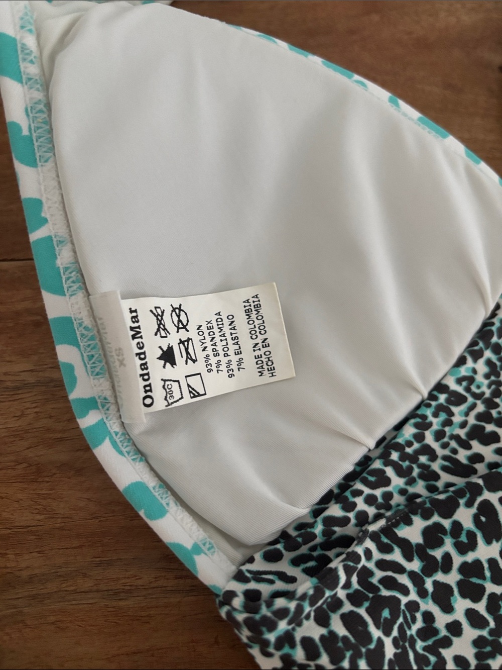 OndadeMar Teal and Black Leopard Halter Bikini - Picture 7 of 16